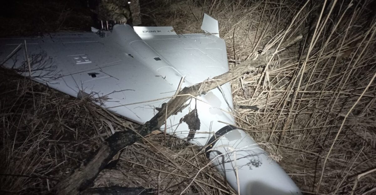 Almost undamaged Russian drone Geran-2 Shahed-136 landed by air defense in Dnipropetrovsk region of Ukraine Explosive experts are going to remove and neutralize the warhead and send the rest for research