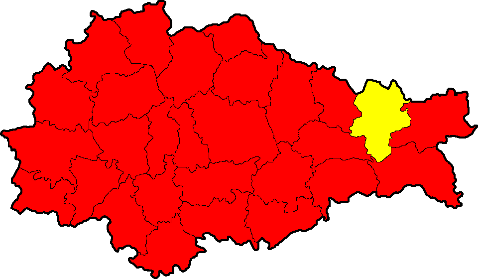Sovetsky district Locator Map of Kursk Oblast Russia