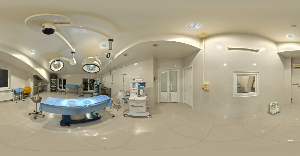 Panorama of a surgical treatment room EVs 8