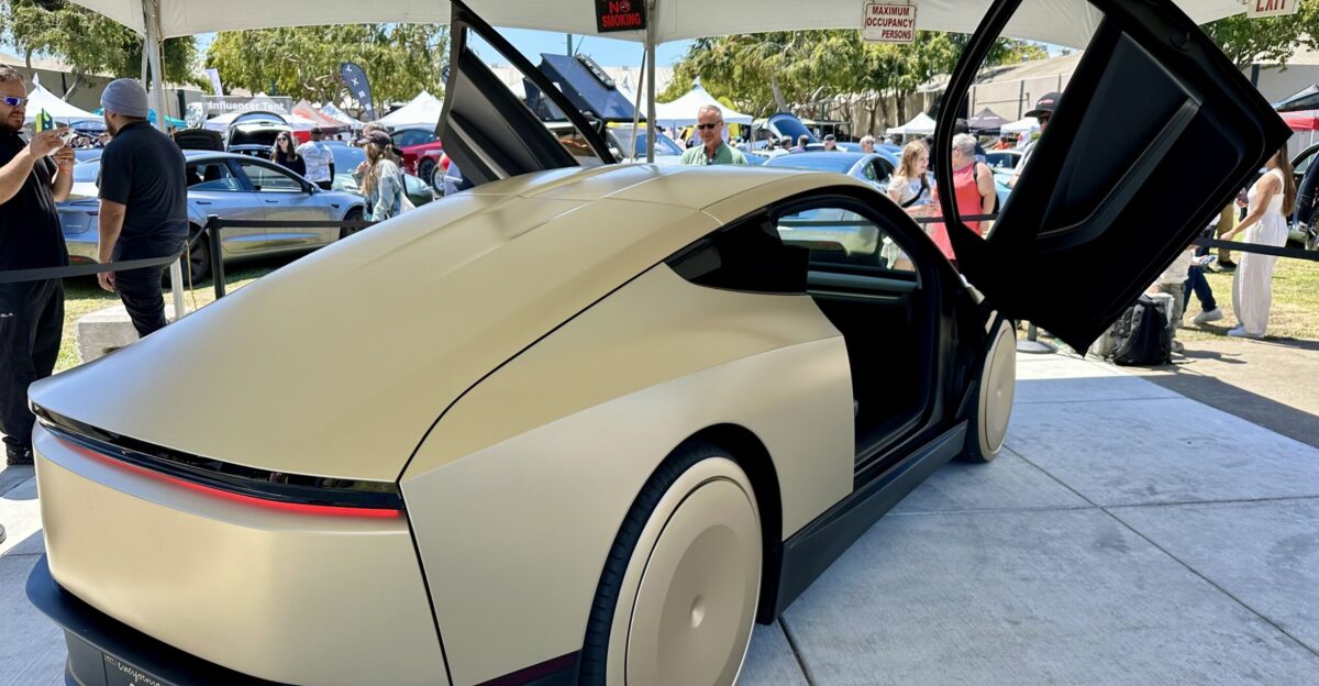 Tesla Cybercab at the X Takeover in San Mateo