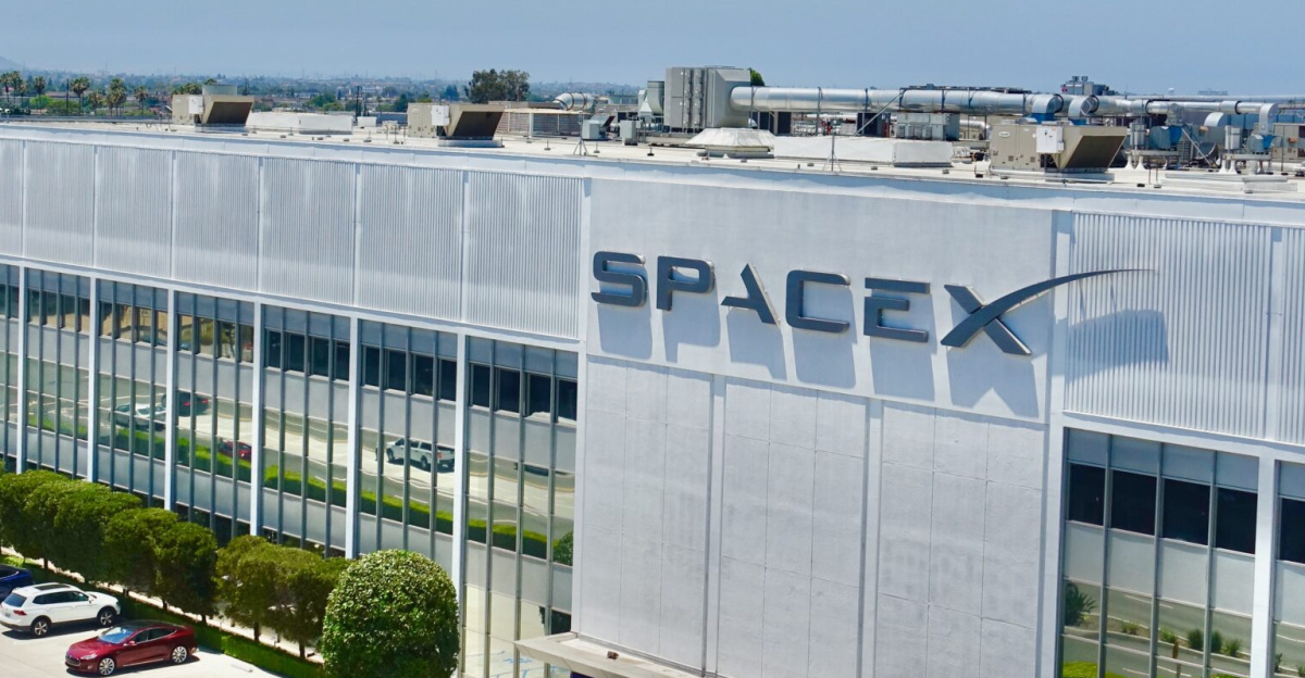 SpaceX headquarters at Hawthorne, California.