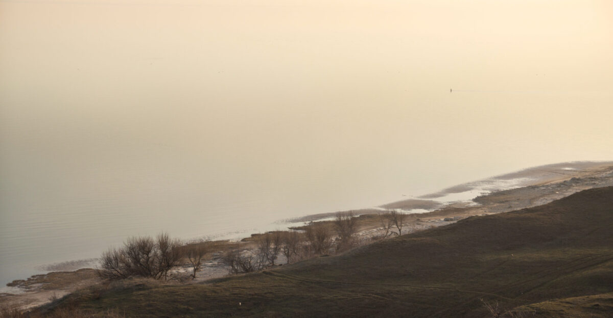 Twilight on the Azov Sea Merzhanovo Sea of Azov Taganrog Bay Russia