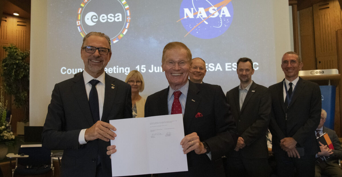 NASA ESA Finalize Agreements on Climate Artemis Cooperation - NASA