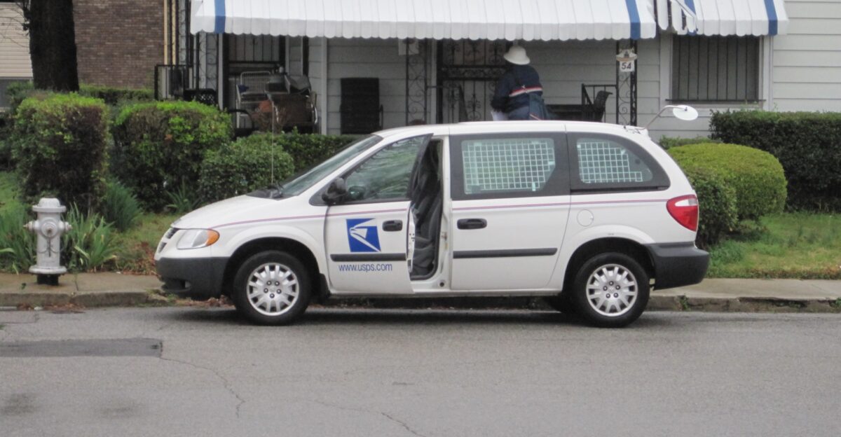 USPS delivery van in Memphis Tennessee