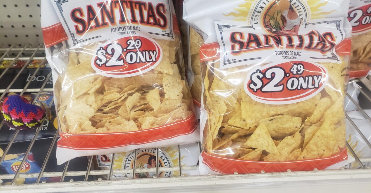 Not the Santitas chips r shrinkflation