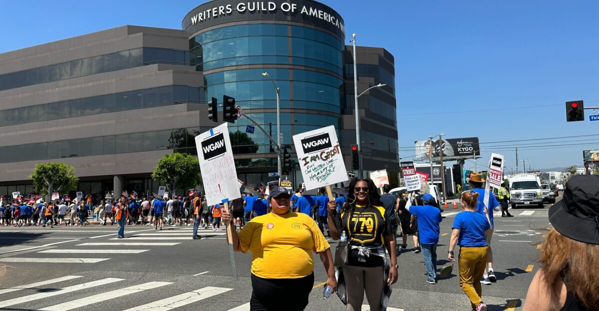 WGA Strike rally 2