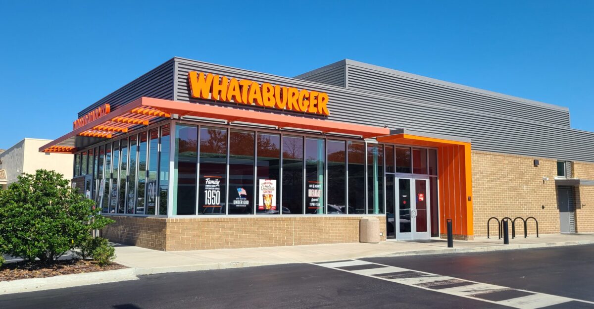 A Whataburger restaurant in Jacksonville Florida