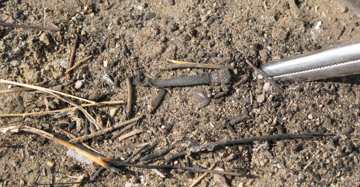A match found by BLM Fire Investigators at the site of the Malheur Butte Fire outside of Vale in 2016 Story by Larry Moore BLM Fighting fire is an expensive enterprise Whether it is a structural fire on private property or a wildfire on public lands many thousands of dollars even millions could be spent on the suppression costs This does not account for the substantial post-fire costs of emergency stabilization and rehabilitation which can go on for many years after a fire is out It also does not account for the lives lost every fire season in suppression efforts So the question is when a wildfire breaks out who foots the bill Most wildfires over the past several decades in the Bureau of Land Management s BLM Vale District have been caused by lightning If that is the case the BLM uses allocated funds-funds provided to the BLM by Congress-to fight the fire If the cause of the fire is unknown or human cause is suspected the fire is investigated by BLM investigators All fires are investigated using a scientific methodology says Tom Morcom Fire Prevention Officer at the Vale District BLM We investigate to determine cause and origin-sometimes as soon as the fire suppression teams go out to the fire so long as it s safe to do so The goal of a BLM fire investigator is to identify the cause of the fire and if a responsibly party is at fault If the responsibly party is determined to be legally liable the BLM will seek cost recovery An example of such a case occurred in June of 2014 The Huntington Fire began on private property and eventually made its way onto public lands managed by the BLM The investigation determined that the fire started due to a resident conducting an improper barrel burn on their property The barrel that the resident used was damaged which allowed for embers to escape in the relatively high winds during the July heat The fire ended up burning more than 1 300 acres-136 of these burned acres were on public land In total the costs were more than 160 000 The BLM was able to recover more than 150 000 of the associated costs Once these funds are recovered they are put to good use Much of the recovered funds are put back into local prevention activities here on the Vale District Morcom says We ll use the money to patrol post signs about fire danger and prevention orders-we ll even use these funds to pay our seasonal prevention technicians over the summer The fire prevention booth at the Malheur County Fair Owyhee Field Days the Baker City s Miner Jubilee and the Nyssa Kids Fair and visits to local schools from Smokey Bear can all be attributed to these funds from cost recovery Morcom emphasizes though that not all human caused fires are pursued for cost recovery Cost recovery only is only pursued when legal liability of a responsible party is determined If the responsible party is found to have intentionally set the fire or is determined to be negligent we will pursue cost recovery Morcom says We understand that accidents happen but the taxpayer shouldn t shoulder the burden for individual negligence Morcom added The goal is not to stop fires from starting at all Fire is a natural part of the landscape Fire is even sometimes used as a tool to stop or prevent larger fires The Vale District gets more than its share of fires from lightning Preventing any unplanned or uncontrolled fire is paramount to ensuring the resiliency and long-term viability of the Great Basin ecosystem and enables fire crews to focus on the significant number of lightning fires that occur on an annual basis Uncontrolled and unplanned fires destroy property threaten our landscapes and they threaten lives Morcom says If any good can come from fires it s that we can use the funds we recover to keep human-caused fires from happening again