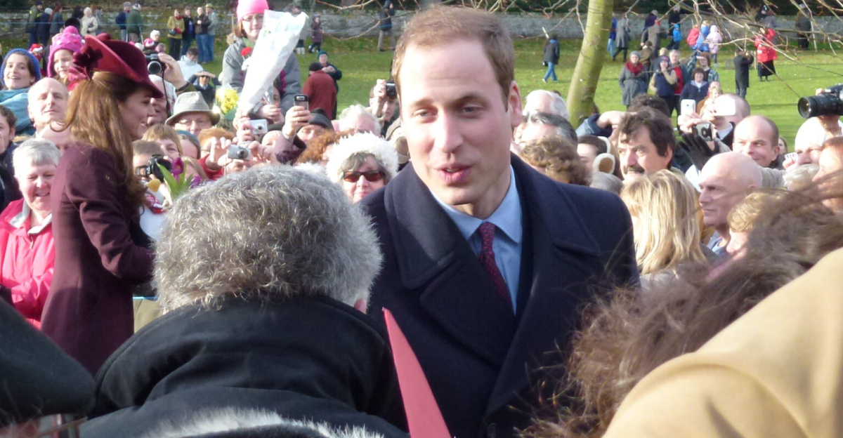 William and Kate at Sandringham - Christmas Day 2011 <span class="mw-valign-text-top" typeof="mw:File/Frameless"><a href="//commons.wikimedia.org/wiki/File:William_and_Kate_at_Sandringham_-_Christmas_Day_2011_-_geograph.org.uk_-_2745666.jpg#ooui-php-4" title="Edit this at Structured Data on Commons"><img decoding=
