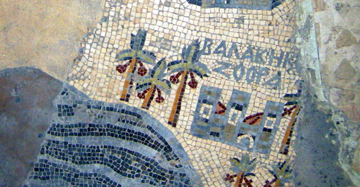 This is the Byzantine representation of the site believed at that time to be the biblical site of Zoar Zoara