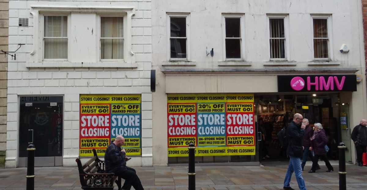 A HMV store closure