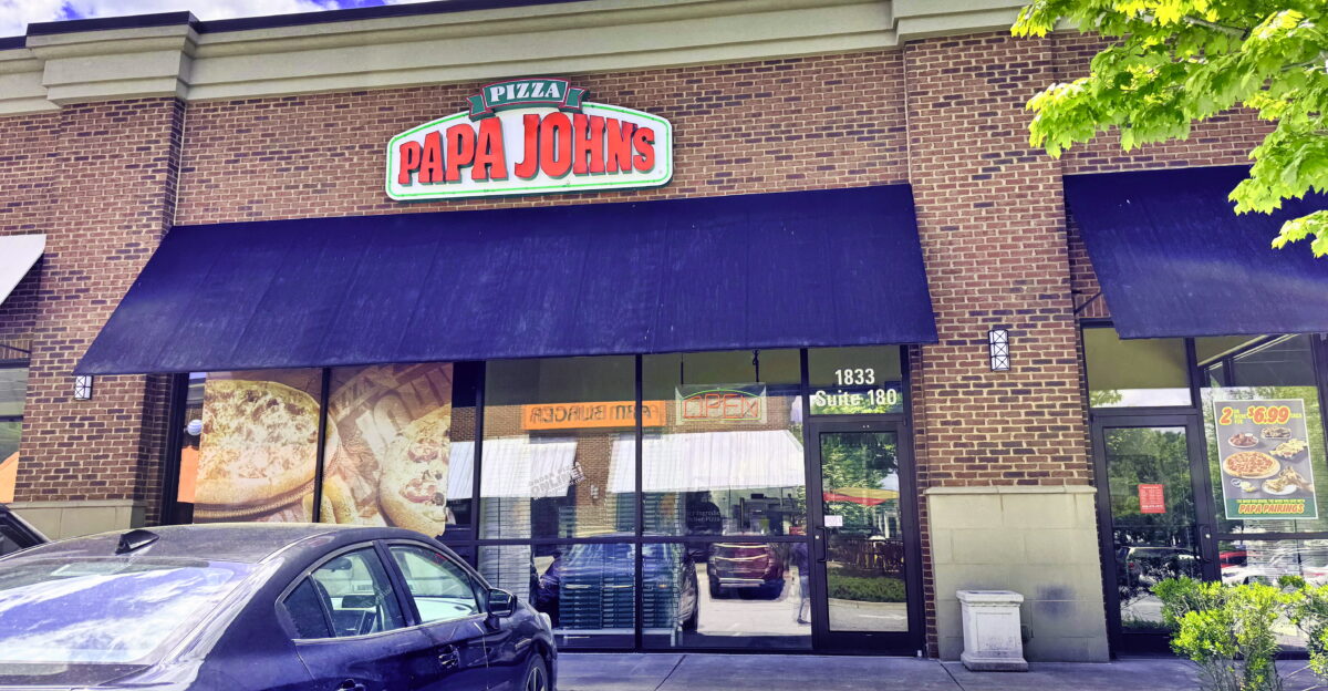A Papa John s pizza restaurant in Asheville North Carolina