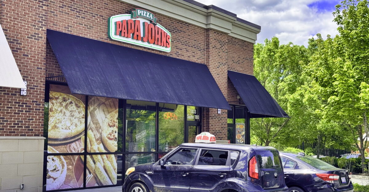 A Papa John s pizza restaurant in Asheville North Carolina