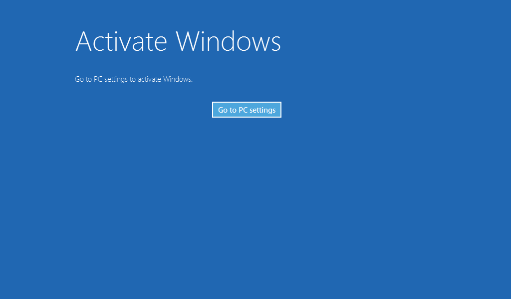 Activate Windows screenshot in Windows 8