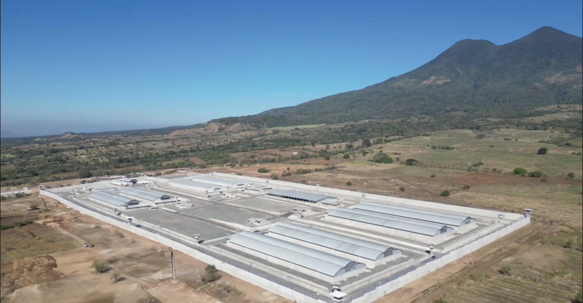 Aerial view of the Terrorism Confinement Center CECOT