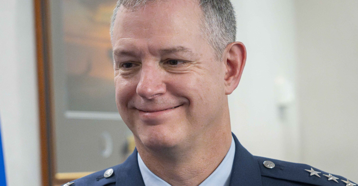Chairman of the Joint Chiefs of Staff Gen. Dan Caine presides over the promotion ceremony for the incoming Commander of U.S. European Command Gen. Alexus Grynkewich  in Stuttgart, Germany, July 1, 2025. (DOD photo by Chief Mass Communication Specialist James Mullen)