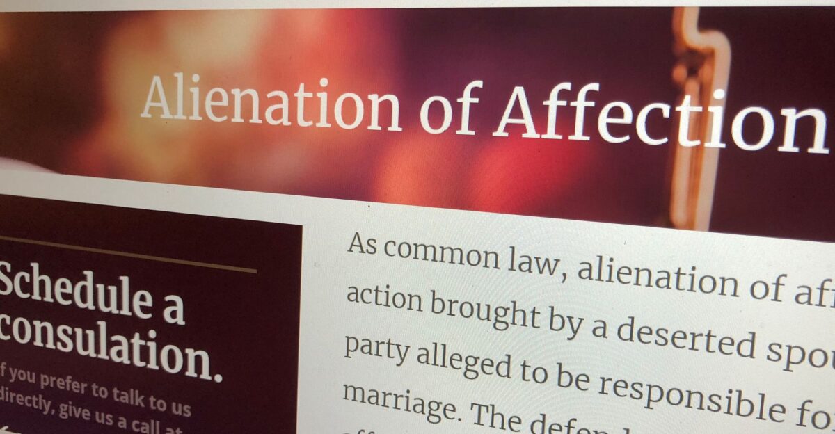 Despite controversy alienation of affection cases still filed
