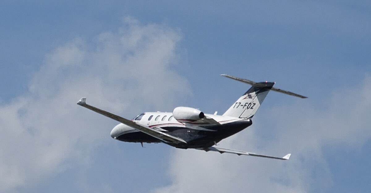 Cessna 525 CitationJet M2 T7-FOZ s n 525-0851 op de Internationale Luchthaven Antwerpen tijdens Stampe Fly In 2019