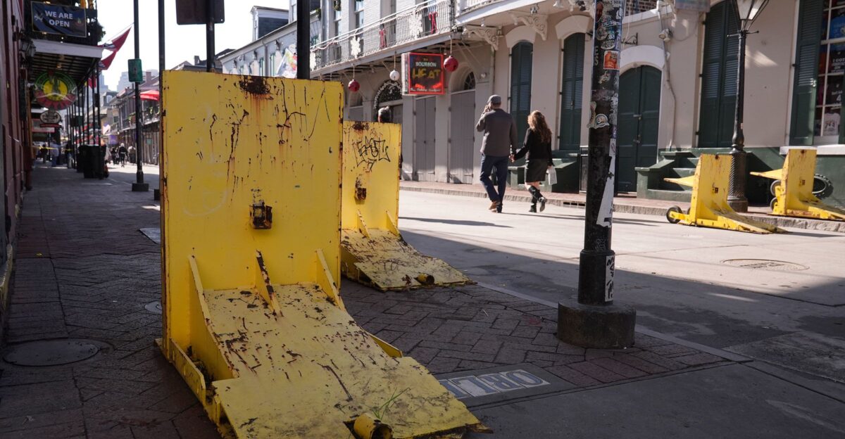 Barricades were supposed to keep Bourbon Street revelers safe