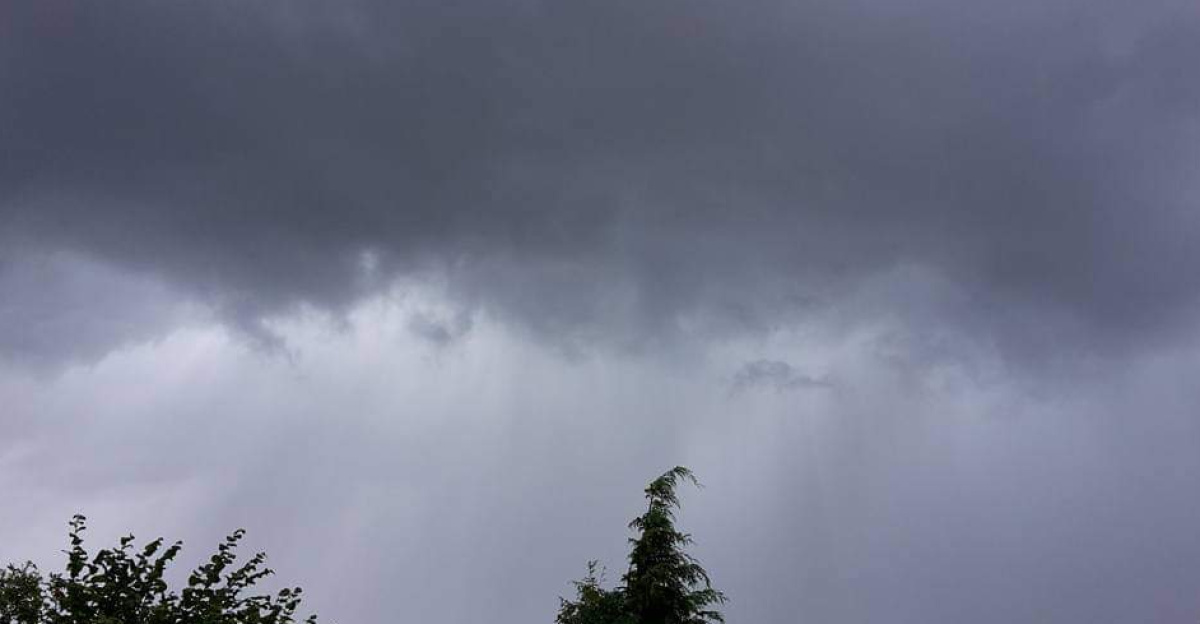 Thunderstorm on August 5, 2017, in Galley Common, Nuneaton, Warwickshire, UK
