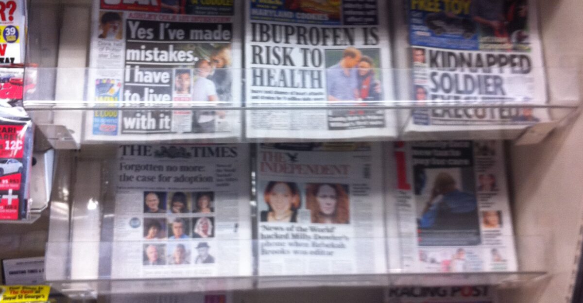 The News of the World scandal explodes at UK press