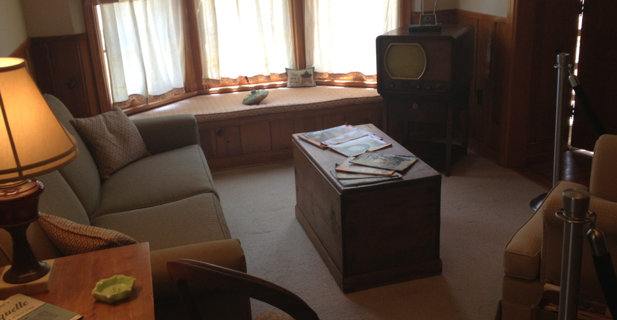 Bush Childhood home living room