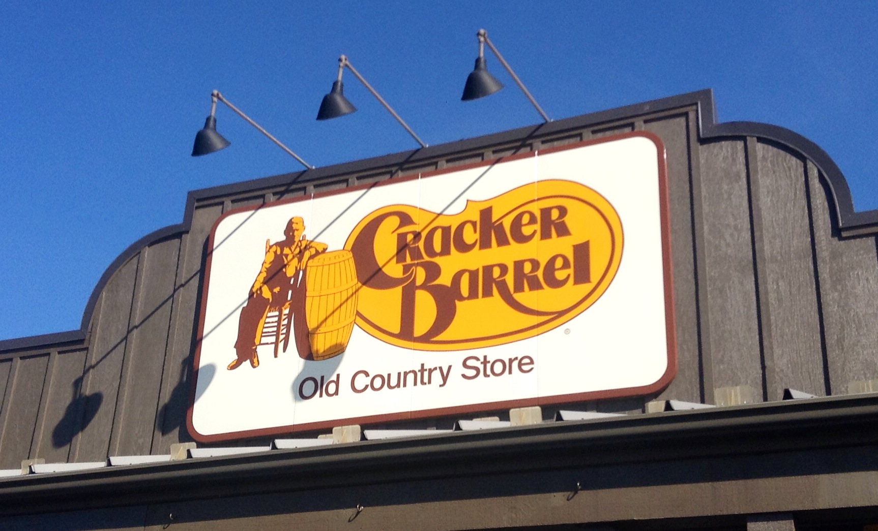 Cracker Barrel sign