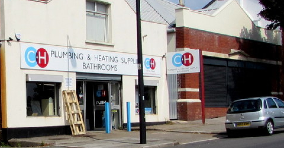C & H Plumbing & Heating Supplies shop and van, Barry <span class="mw-valign-text-top" typeof="mw:File/Frameless"><a href="//commons.wikimedia.org/wiki/File:C_%5E_H_Plumbing_%5E_Heating_Supplies_shop_and_van,_Barry_-_geograph.org.uk_-_5085824.jpg#ooui-php-4" title="Edit this at Structured Data on Commons"><img decoding=