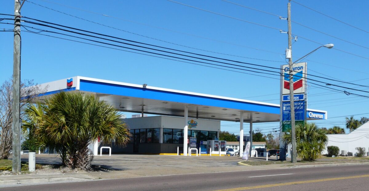 Chevron Corporation gas station on West 23rd Street at Lisenby Avenue in Panama City Florida