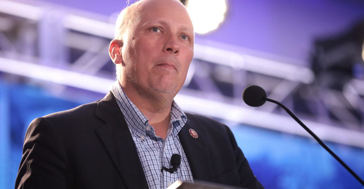 U S Congressman Chip Roy speaking with attendees at the 2019 Young Americans for Liberty Convention at the Sheraton Austin Hotel at the Capitol in Austin Texas Please attribute to Gage Skidmore if used elsewhere
