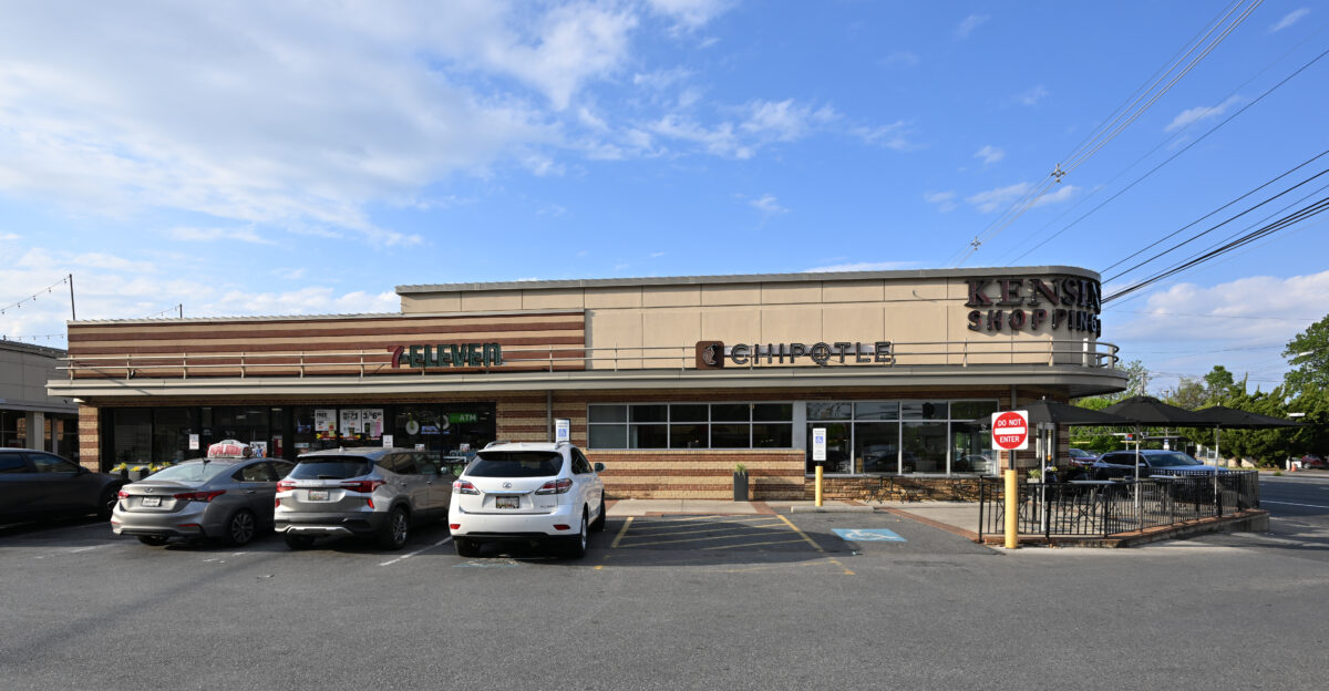 The Chipotle Mexican Grill and 7-Eleven convenience store at the Kensington Shopping Center 10526 Connecticut Avenue Kensington MD 20895