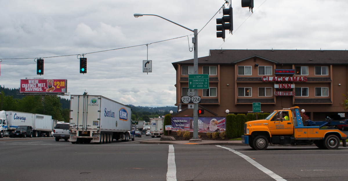 Oregon Route 212/224 and SE 82nd Drive in Clackamas, Oregon