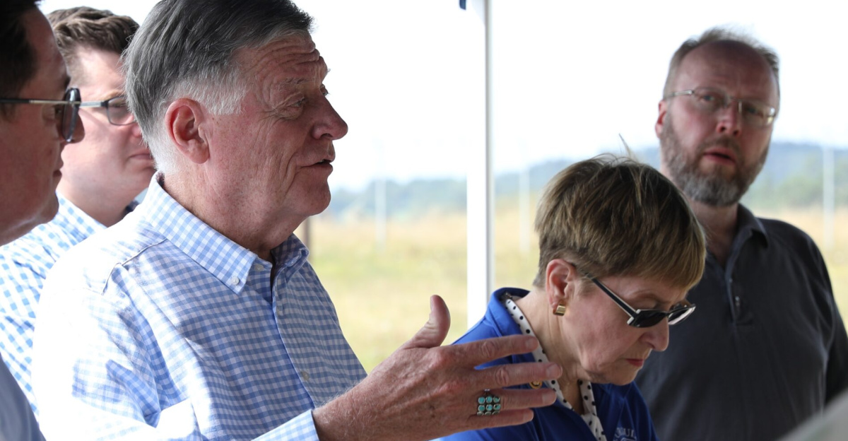 Rep. Hal Rogers, Subcommittee Chairman for the House Appropriations Subcommittee for Commerce, Justice, Science, and Related Agencies; and Rep. Tom Cole, Chairman of House Appropriations Committee, with their congressional delegation, receive briefings on current training and capabilities from senior leaders of 7th Army Training Command, Security Assistance Group- Ukraine, and Joint Multinational Training Group-Ukraine at the Grafenwoehr Training Area on Aug. 7, 2024 (Mississippi Army National Guard Photo by Maj. Micah Welch).
