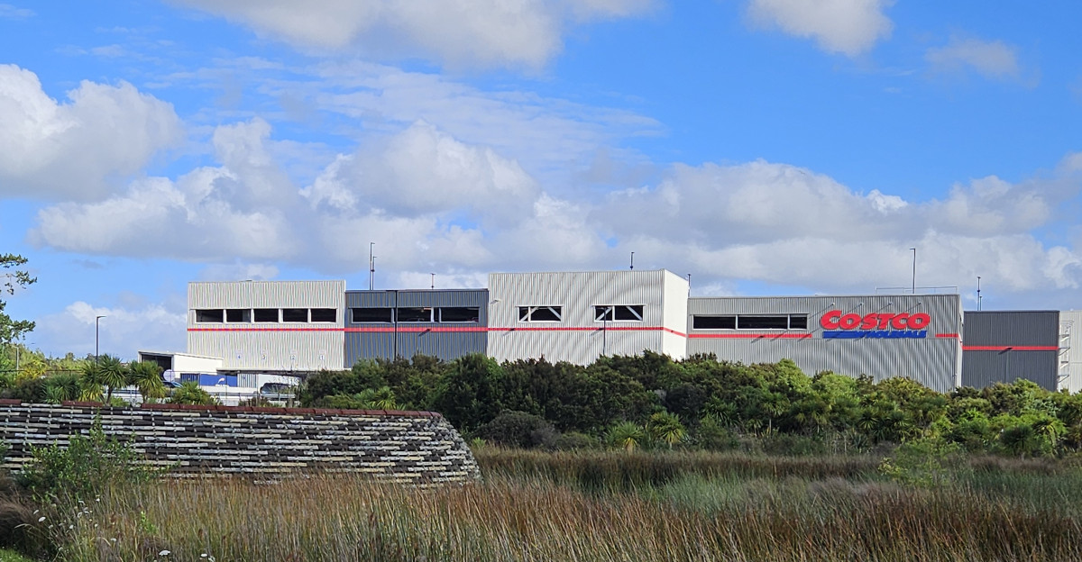 Costco Auckland seen from Kopupaka Reserve Westgate Auckland New Zealand