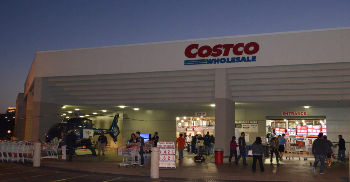 Costco in Irvine California U S A during an OC Helicopters promotion