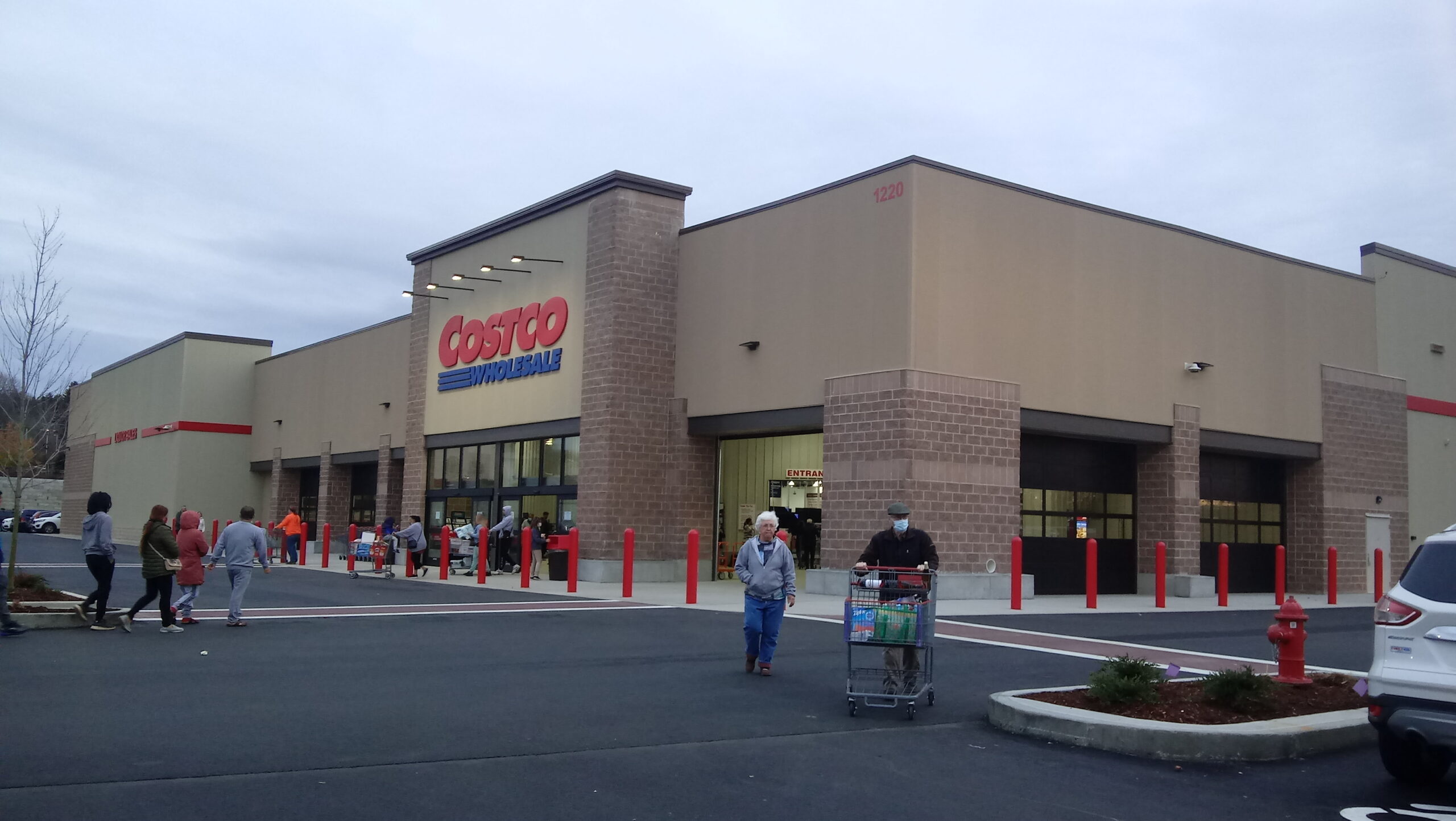 This is the exterior of a typical Costco Wholesale Club store that was built recently
