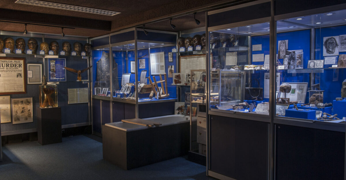 The Metropolitan Police s Crime Museum as displayed at New Scotland Yard on Broadway from 1967 to 2016
