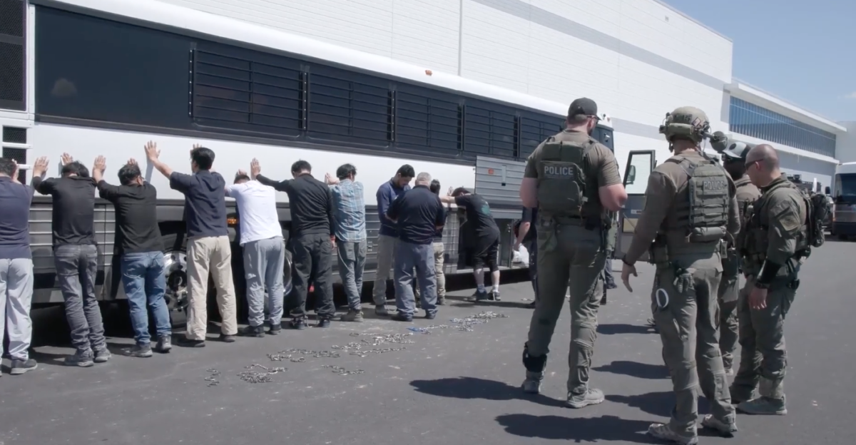 Detained workers by ICE agents at Georgia Hyundai-LG plant