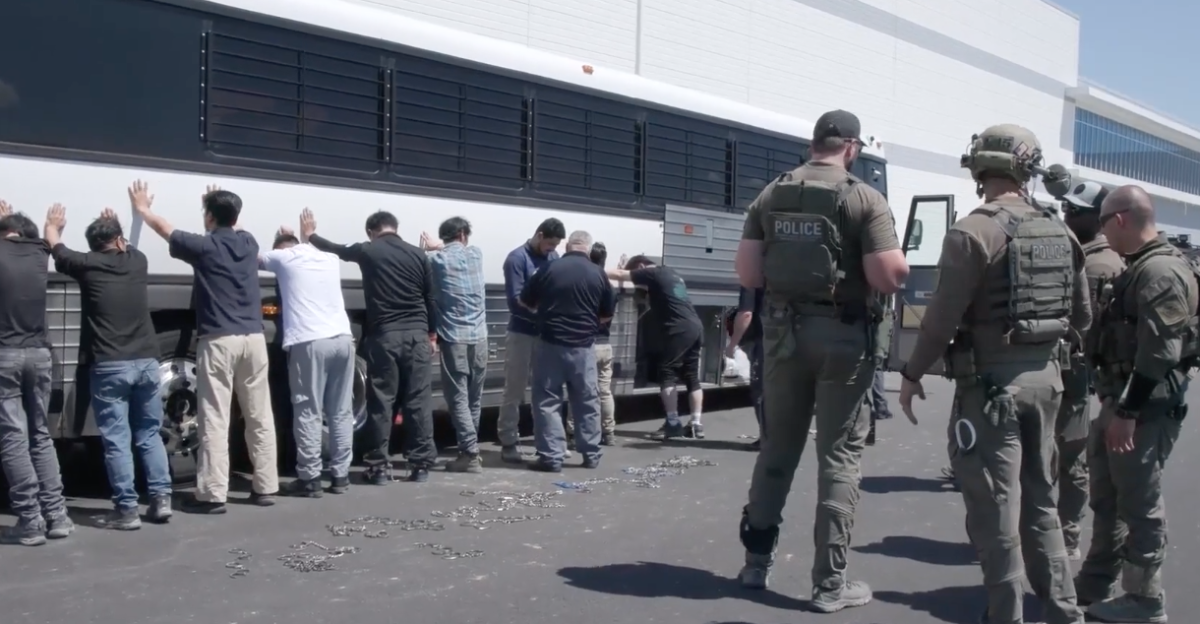Detained workers by ICE agents at Georgia Hyundai-LG plant