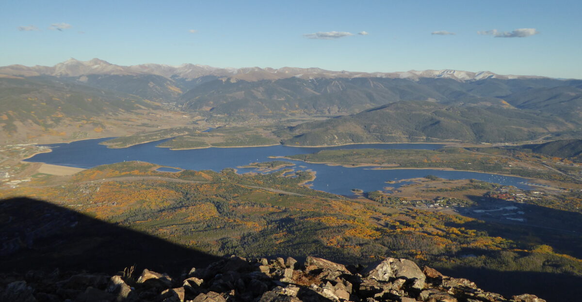 Dillon Reservoir as seen from Buffalo Mountain