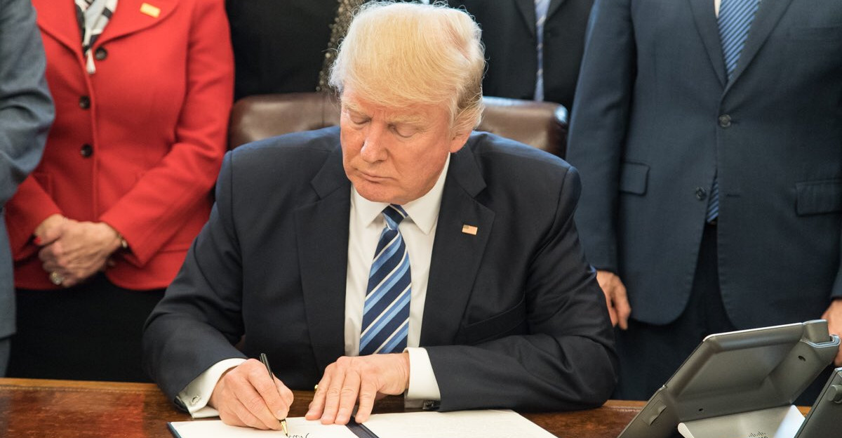 First meeting of the Cabinet of Donald Trump in the White House