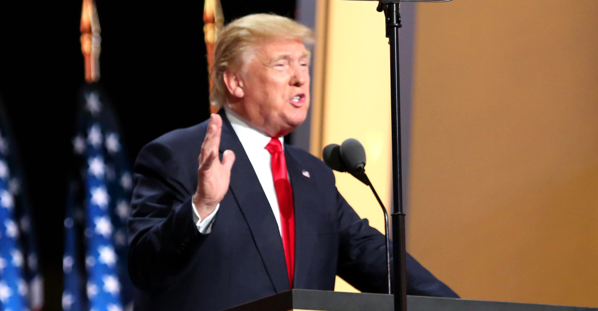 Trump promised to bring sweeping political change, to create wealth, and to make America safe again in a speech that excited delegates on the fourth and final day of the convention. (A. Shaker/VOA)