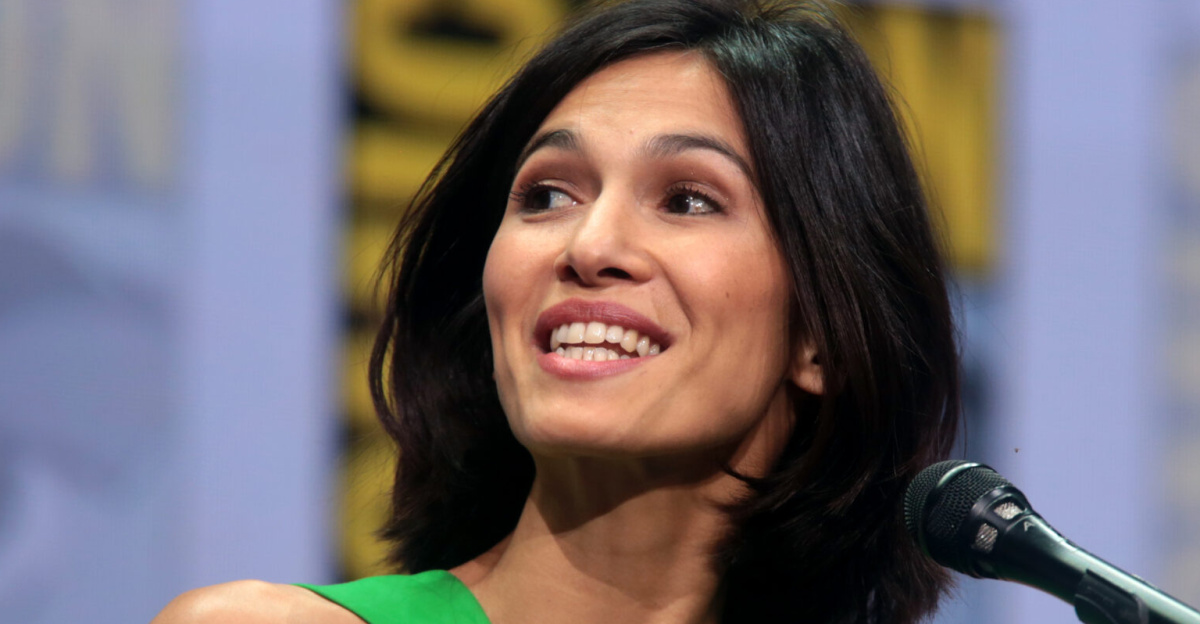 <p>Elodie Yung speaking at the 2017 San Diego Comic Con International, for "Marvel's The Defenders", at the San Diego Convention Center in San Diego, California.
</p>
Please attribute to Gage Skidmore if used elsewhere.