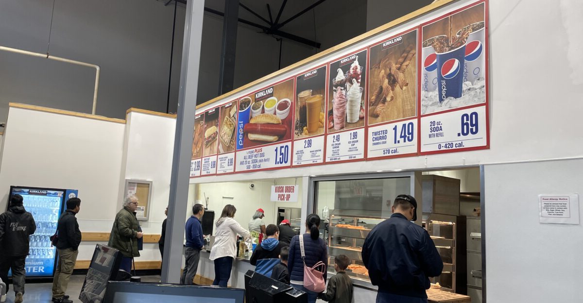 food court at Costco Wholesale Queens October 21 2023 New York