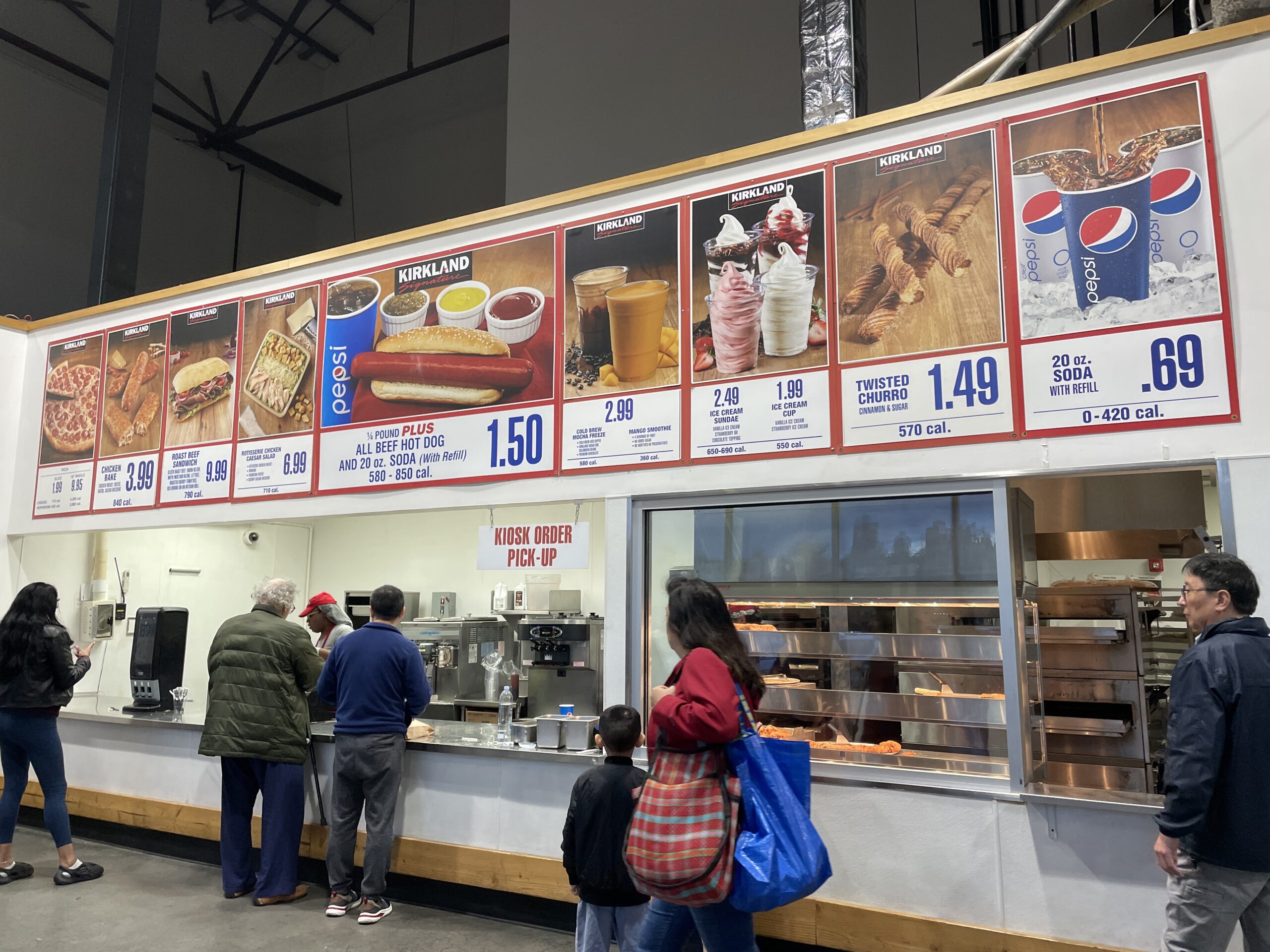 food court at Costco Wholesale Queens October 21 2023 New York