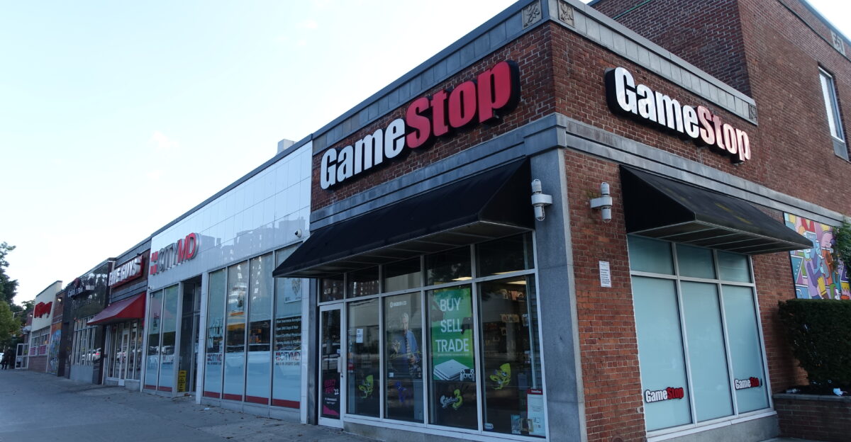 Looking at the GameStop at the north end of Building I from 188th Street in the western half of the Fresh Meadows Place Shopping Center at 188th Street and Horace Harding Expressway S in Fresh Meadows Queens The space was originally occupied by Miles Shoes