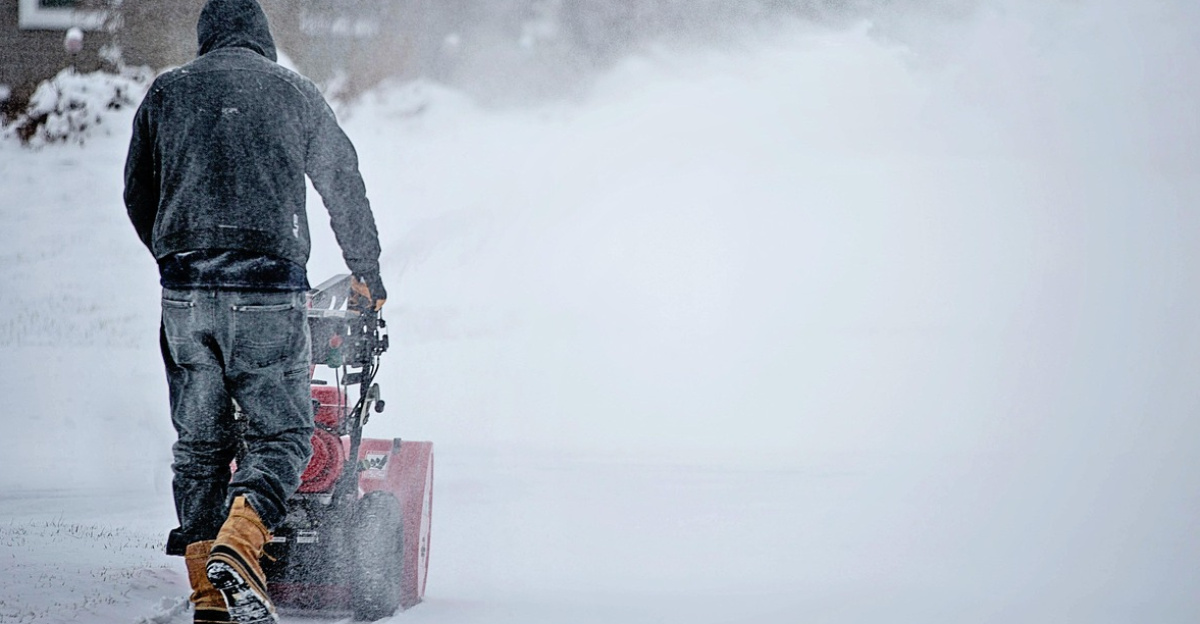 snowblowing, snowblower, nature, snow, blower, blowing, snowstorm, storm, windy, digging out, winter