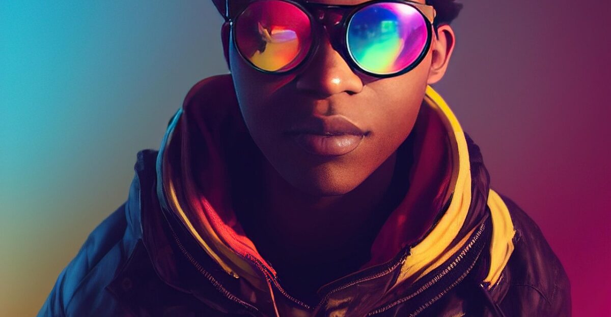 man woman androgynous generation z colorful prism sunglasses generation z generation z generation z generation z generation z