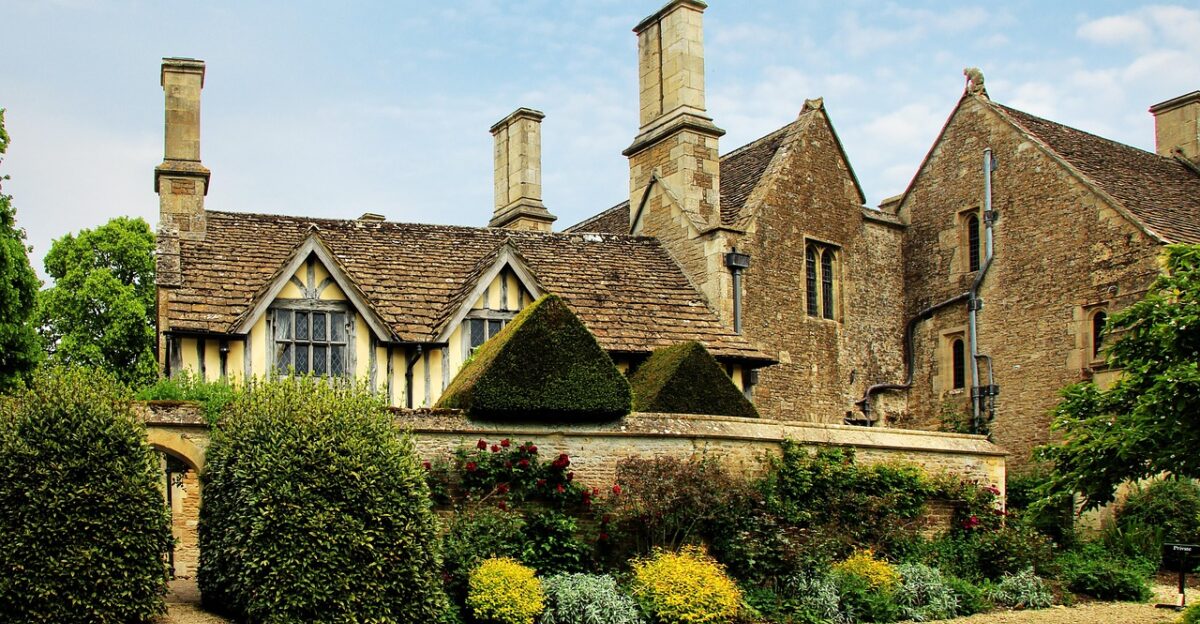 house residence building nature mansion facade great chalfield manor uk garden park architecture story traditional english historical