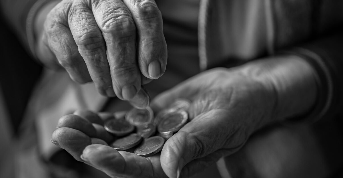 coins money poverty homeless unemployed old lonely person alone pension reform old-age pension pensioners euro pension increase save up